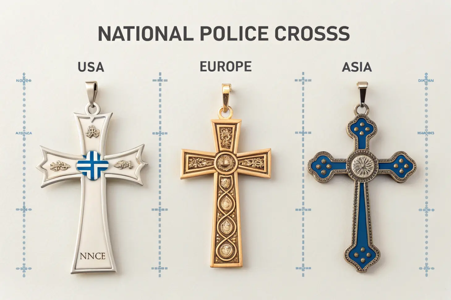 Nemzeti Rendőrségi Kereszt nemzetközi összehasonlítás